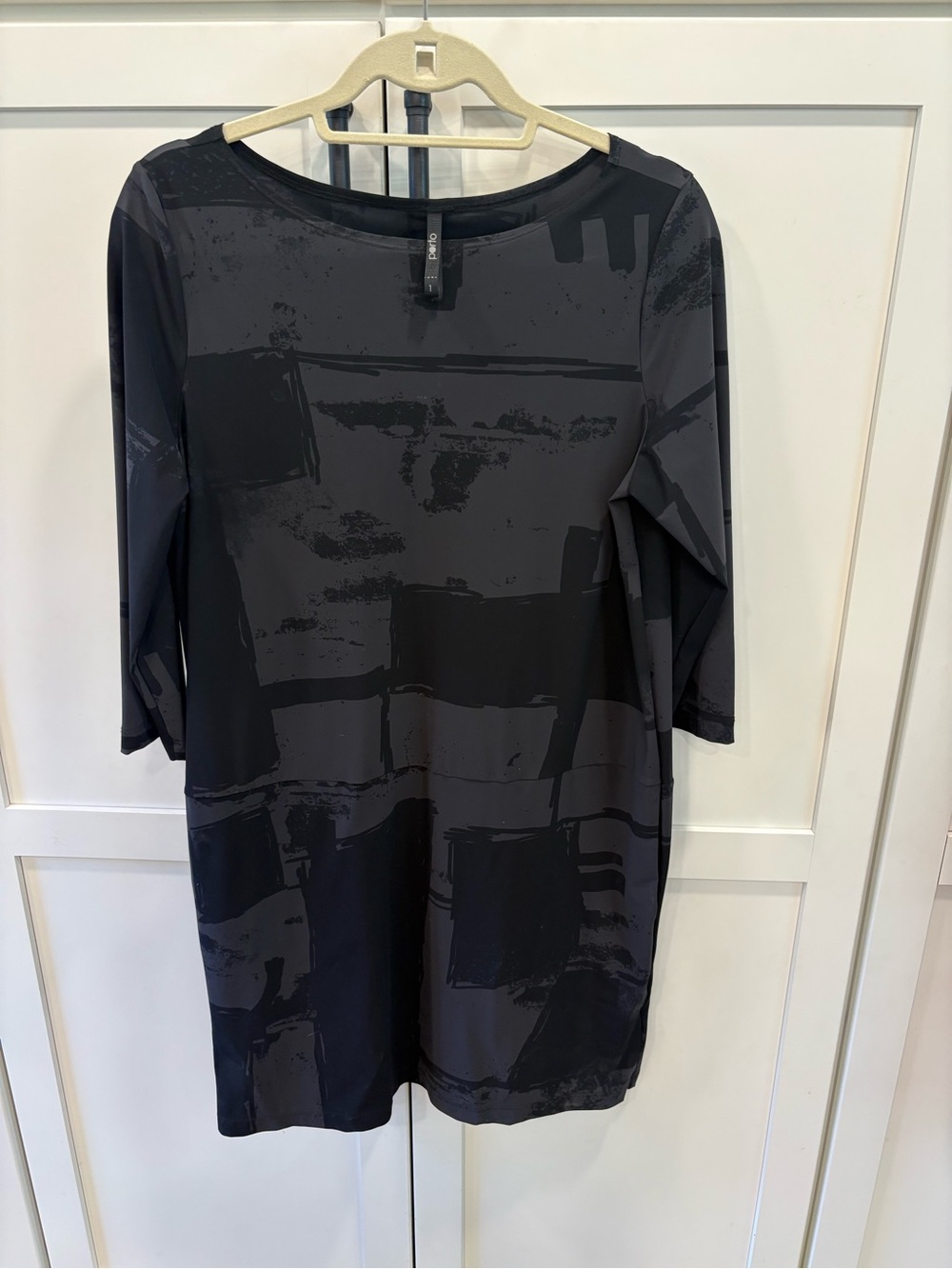 Porto Abstract Print Shift Dress